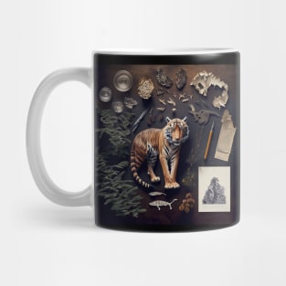 Tiger: Knolling photography, ultra-safe camera, collectibles Mug